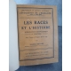 Pittard Eugène Les races et l'histoire reliure toile Evolution de l'humanité. Berr Henri Référence