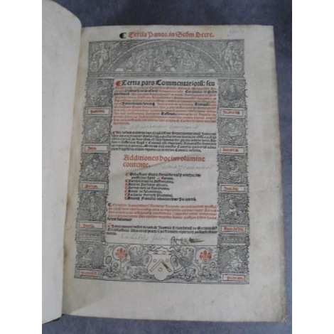 Tedeschi Niccolo Tertia pars commentariorum Lyon RY Giunta 1527