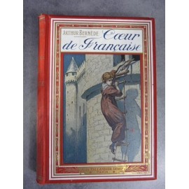 Arthur Bernède Coeur de Française Enfantina cartonnage illustré.Bel exemplaire reliure Engel