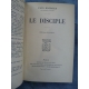 Paul Bourget Le disciple Jolie reliure demi chagrin décor doré en long.