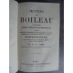 Boileau Oeuvres Berryat Saint Prix notice de Sainte Beuve, Etude par Gidel Paris Garnier vers 1890 reliure cuir du temps.
