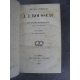 Rousseau Jean Jacques Oeuvres complètes Lefevre 1839 8/8 volumes notes historiques de Petitain reliures cuir.