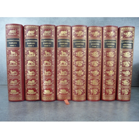 Jean de Bonnot La Fontaine Contes et Fables 8 volumes superbes 1969 collector avec erreur contes tome3