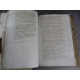 Manuscrits Livres de la régie d'Yvours Irigny Lyon Rhone échange commerciaux de 1798 a 1814 livre de raison reliure registre