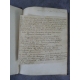 Manuscrit Réflexions sur le génie d’Horace de Despreaux et de Rousseau par Mr le duc de Nivernois Reliure plein maroquin