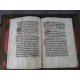 Manuscrit sur vélin du XVe siècle , Pater Noster, Agnus Dei ... reliure aux petits fers Graduel maroquin