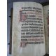 Manuscrit sur vélin du XVe siècle , Pater Noster, Agnus Dei ... reliure aux petits fers Graduel maroquin