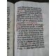 Manuscrit sur vélin du XVe siècle , Pater Noster, Agnus Dei ... reliure aux petits fers Graduel maroquin