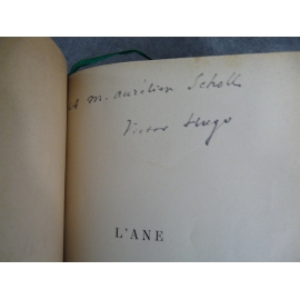 Victor Hugo, Religions et religion, L’Âne. Editions originales. 2 envois de Hugo à Aurélien Scholl