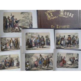 Elisabeth Muller Le monde en Estampe 24 superbes lithographies en couleur costumes pays gravures XIXe