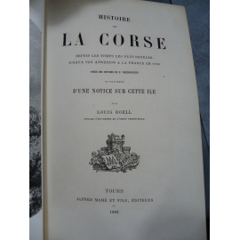 Boell Louis, Grégorovius Histoire de la corse depuis les temps les plus reculés jusqu'à son annexion à la France en 1769
