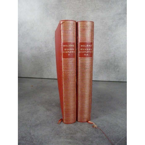 Collection Bibliothèque de la pléiade NRF Molière Les oeuvres complètes T1 ET T2 1947 collector