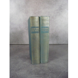 Collection Bibliothèque de la pléiade NRF Sainte Beuve Port Royal T1 et 2 collector 1953 bon exemplaire
