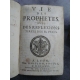 Vie des prophètes avec des réflexions Lyon 1685 impression ancienne, reliure d'époque.