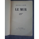 Dédicace de Jean Paul Sartre sur Le mur exemplaire du service de presse 1939 Rare et précieux