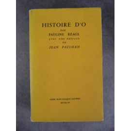 Réage (Pauline) Histoire d'O Seconde édition Pauvert 1961 Bon exemplaire
