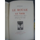 Stendhal Le rouge et le noir Crès 1912 Portraits gravés par Vibert numéroté sur vélin d'arche.