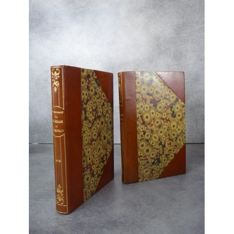 Henry Bordeaux Le résurrection de la chair, la chair et l'esprit 2 volumes en belles reliures