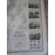 Vuillemin Atlas commercial industriel année 1860 8 très grandes cartes gravées splendide