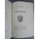 Paul Verlaine Sagesse Edition originale Librairie Catholique 1881 Grandes marges, précieux exemplaire.