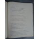 Paul Verlaine Sagesse Manuscrit remis en 1881 Messein Manuscrits des maîtres N° 45 avec un portrait sur chine