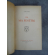 Colette de ma fenêtre Edition originale numéroté Année 1942 Frontispice