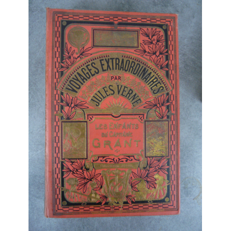 Collection Hetzel Hachette Jules Verne Les enfants du capitaine Grant cartonnage à un éléphant Voyages extraordinaires