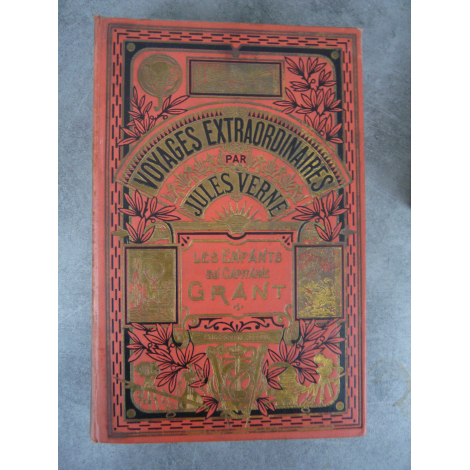 fax Wide range Rewarding Collection Hetzel Hachette Jules Verne Les enfants du capitaine Grant  cartonnage à un éléphant Voyages extraordinaires - Livre Luxe Book