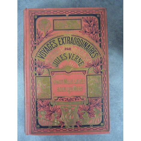 Collection Hetzel Hachette Jules Verne Vingt mille lieues sous les mers cartonnage à un éléphant Voyages extraordinaires