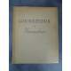 TOUSSAINT Franz GIRAUDOUX ET GIRAUDOUX 1948 Edition originale, non coupé sur beau papier lana.