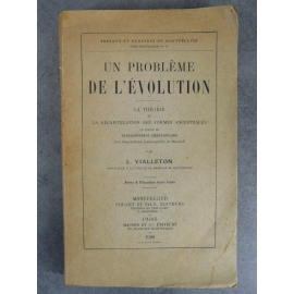 Vialleton Dédicacé Evolution Récapitulation forme ancestrale loi de Haeckel Développement Embryonnaire Darwin