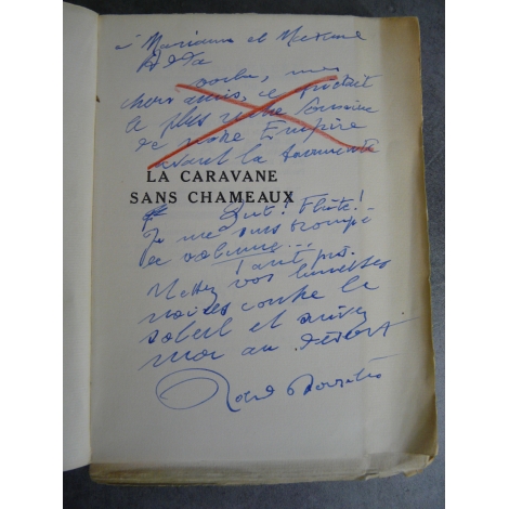 Dorgelès Roland La caravanne sans chameaux N° 7 Originale sur Hollande envoi de l'auteur non coupé
