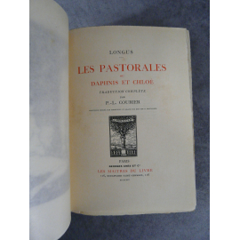 Longus Les pastorales ou Daphnis et Chloé Paris re Maîtres du Livre Georges Crès 1914 Numéroté sur papier de Rives très frais