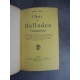 Paul Fort Ballades Fançaises Exemplaire de la Duchesse de Rohan Poêtesse célèbre tenant salon à Paris Bretagne