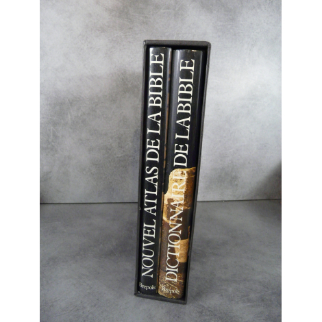 Dictionnaire et Atlas de la bible Bepols 1985 Deux grands volumes sous emboîtage .