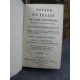 Barthélémy, Serieys Voyages en Italie complet en 2 volumes 1810 Rome Florence Petit format