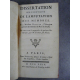 Bilguer Tissot Dissertation sur l'inutilité de l'amputation des membres Paris 1764 Médecine chirurgie Edition originale rare.