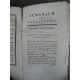 Almanach des prosateurs pièces fugitives en prose 1801 Révolution humour pamphlets Reliure brochage