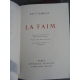 Knut Hamsun La Faim Vlaminck Imprimerie Nationale Sauret numéroté lithographie Beau livre état de neuf