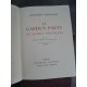 Mansfield Catherine Vertès Garden Party nouvelles Imprimerie Nationale Sauret numéroté lithographie Beau livre état de neuf