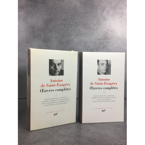 Saint Exupery Oeuvres complètes tome 1 et 2 Collection Bibliothèque de la pléiade NRF parfait exemplaire