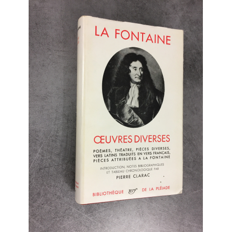 La Fontaine oeuvres diverses Collection Bibliothèque de la pléiade