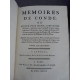 Secousse Denis François, Langlet du Fresnoy Les Mémoires de Condé 1743 6 vol in quarto Réforme guerre histoire religion