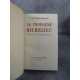 Fouques Duparc Le troisieme richelieu Edition originale 1940 sur Alfa reliure chagrin rouge .1815 seconde restauration