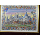 Gradassi Chambord Grande miniature sur céramique encadrée, avec certificat authenticité au dos.