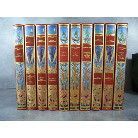Jules Verne Michel de L'Ormeraie Hetzel 10 vol série 3 complète, état de neuf splendide