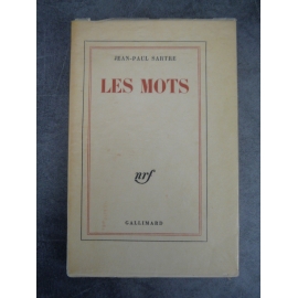 Sartre Jean-Paul Les mots Edition originale Paris Gallimard décembre 1963 Sur papier pur fil Autobiographie de Sartre
