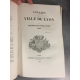 Monfalcon Histoire de Lyon impression de Louis Perrin, Exemplaire d'auteur Offert à Lacour Nombreux plans...