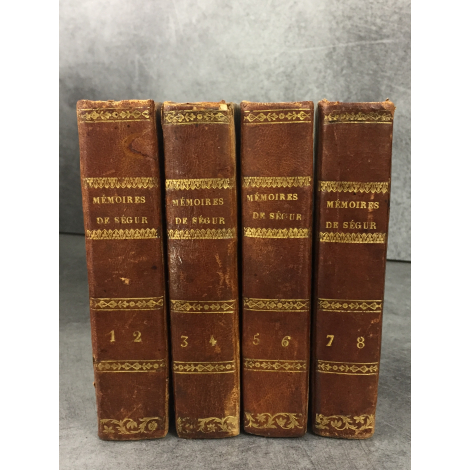 Comte de Ségur Mémoires ou souvenirs et anecdotes Turin 1829 8/8 petits volumes,