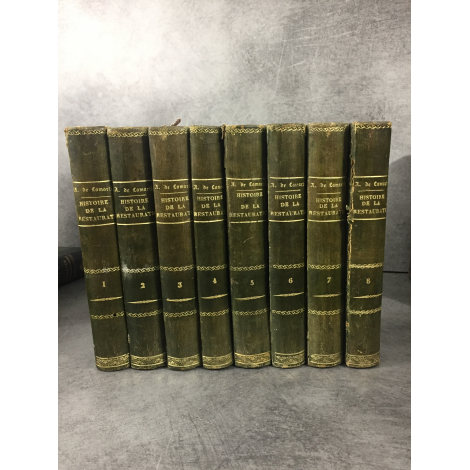 Lamartine Alphonse de Histoire de la resatauration. 1851-52 8/8 volumes